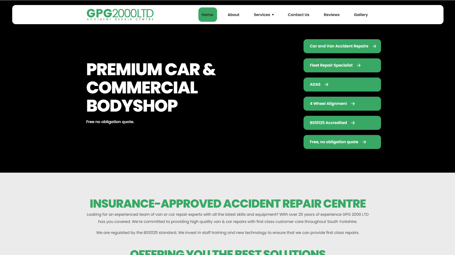 GPG 2000 website designed by Klik Digital