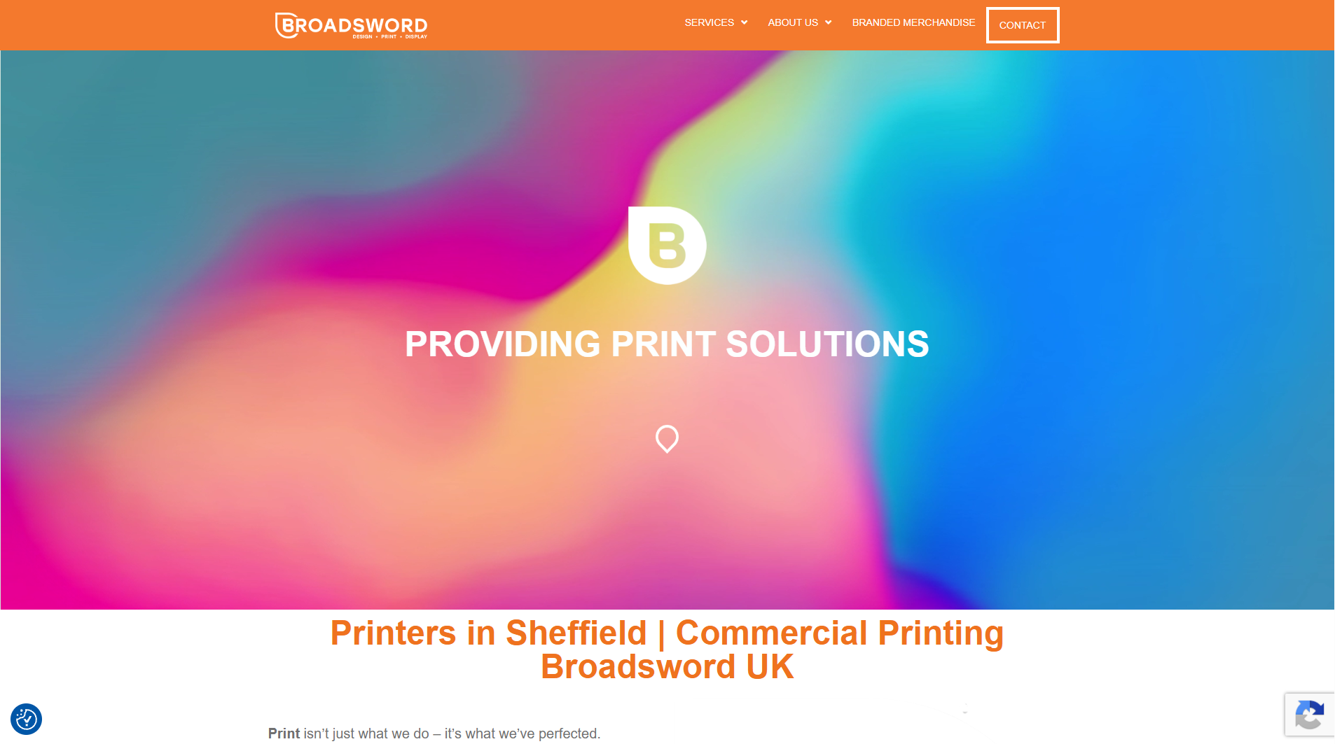 Broadsword UK website designed by Klik Digital