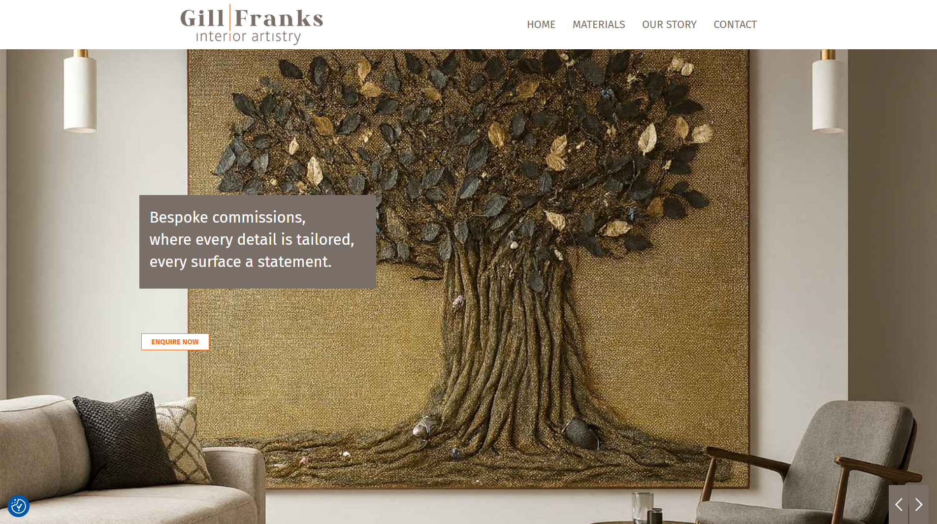 Gill & Franks website designed by Klik Digital
