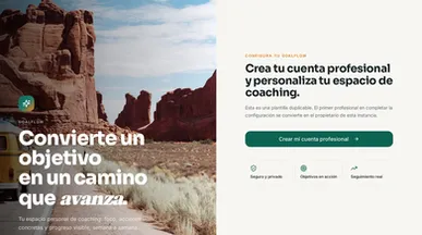 App Coaching template preview
