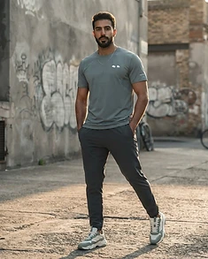 Tee Perforé - Sage Grey - NOSA CO.