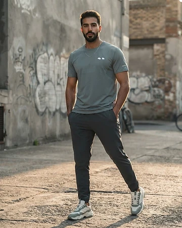 Tee Perforé - Sage Grey - NOSA CO.