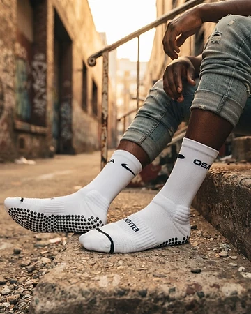 Chaussettes Grip - White - NOSA CO.