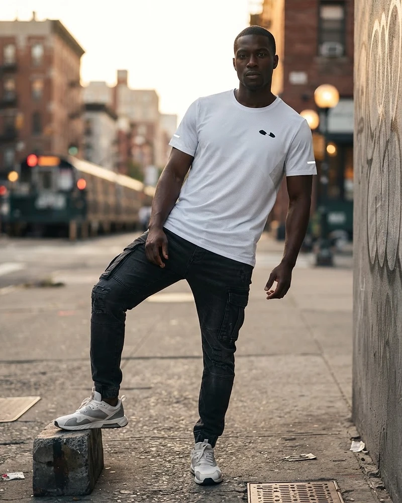 Tee Perforé - White - NOSA CO.