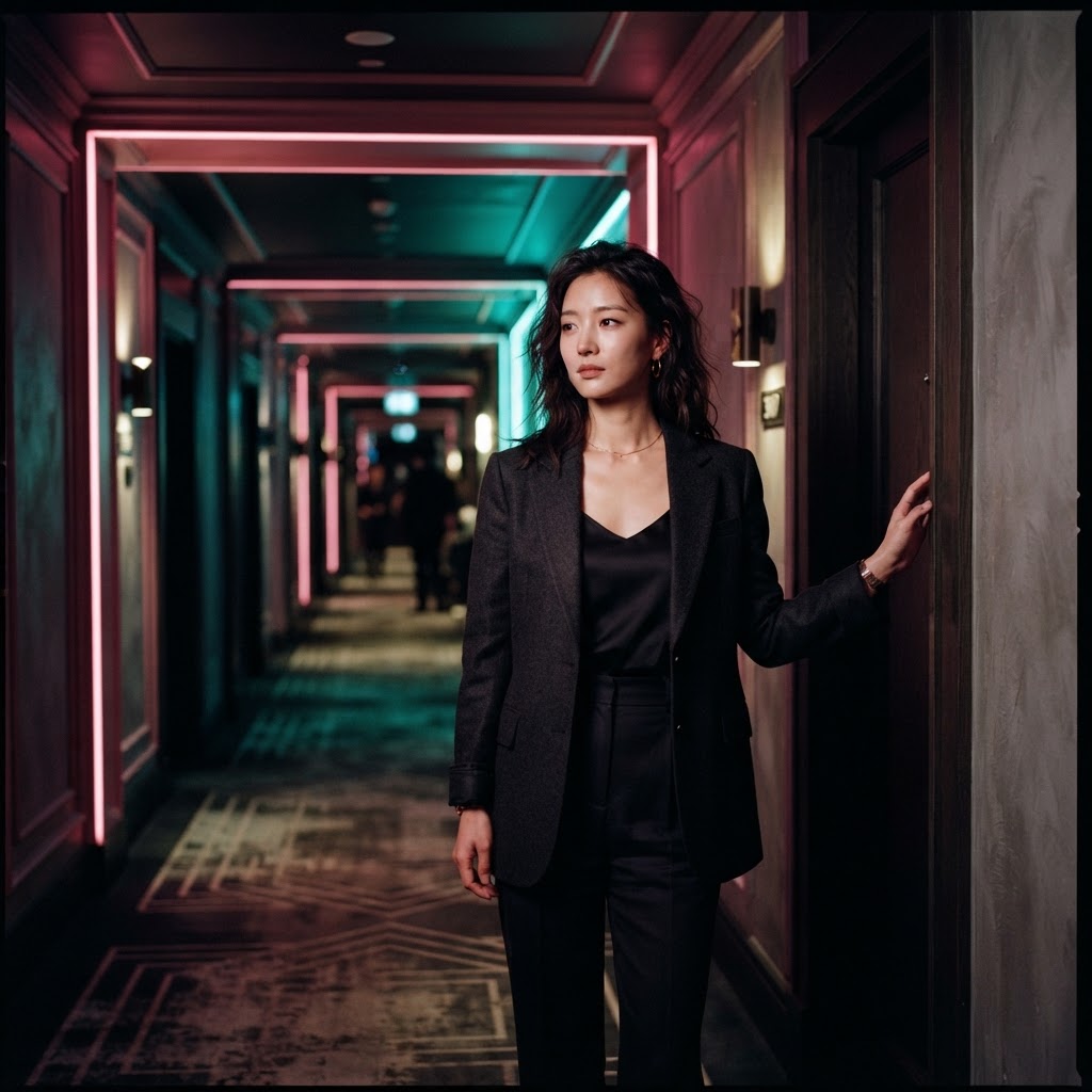 Neon Corridor — จัดแสงจัดจ้าน โทนสีจัดเต็ม
