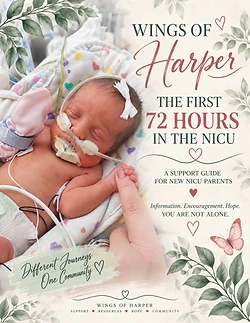 The First 72 Hours in the NICU — a free support guide for new NICU parents, from Wings of Harper