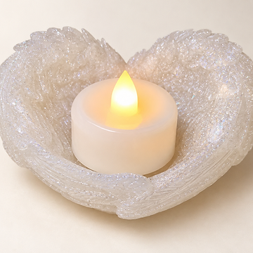 Angel Wings Remembrance Candle Holder