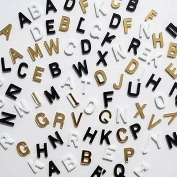 Acrylic Letters - 10 Pack