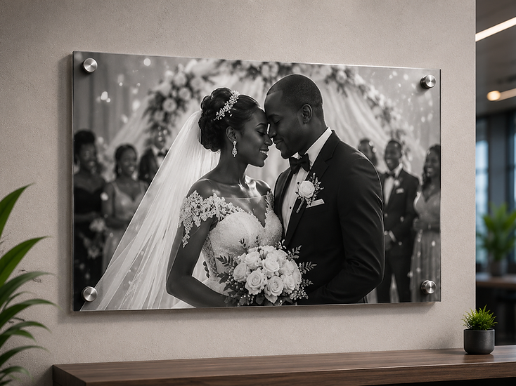 Floating Acrylic Pictures with Standoffs