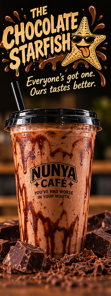 The Chocolate Starfish iced coffee