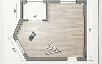 Aufmaß vor der Parkettverlegung: Raumachsen präzise planen