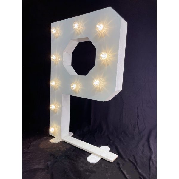 LED Light Up Letter P