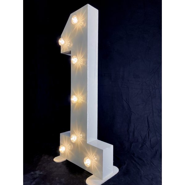 LED Light Up Number 1