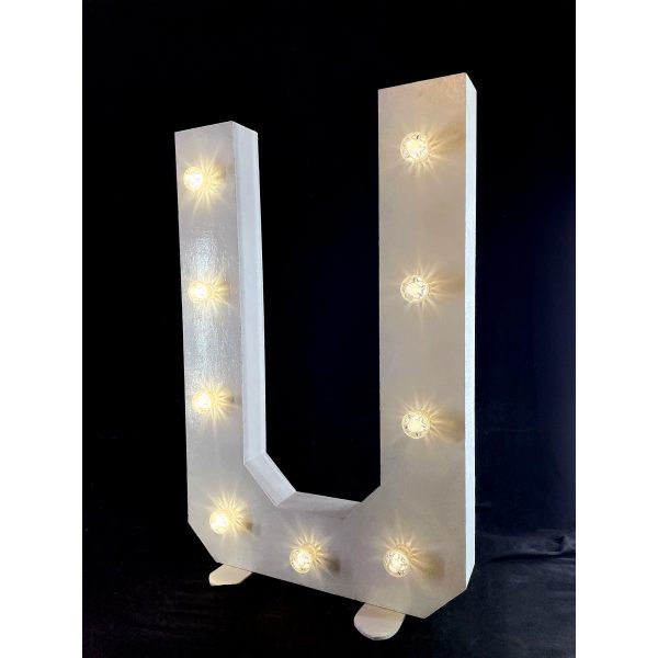 LED Light Up Letter U