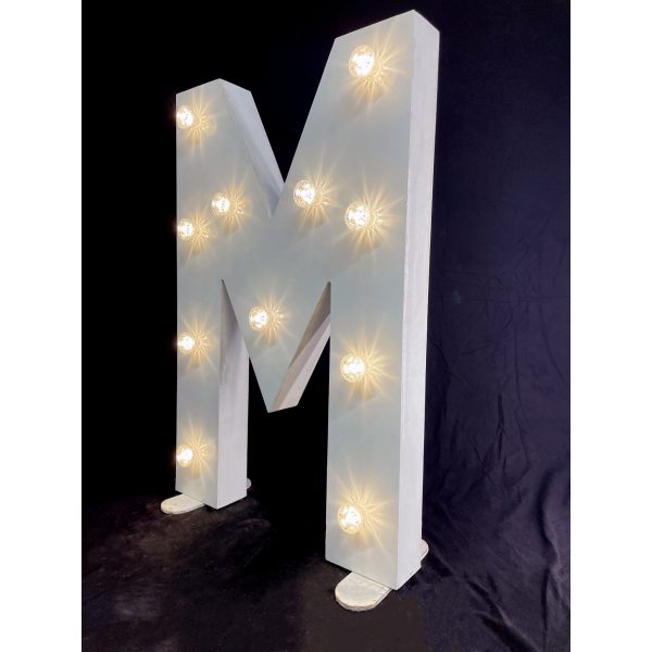 LED Light Up Letter M