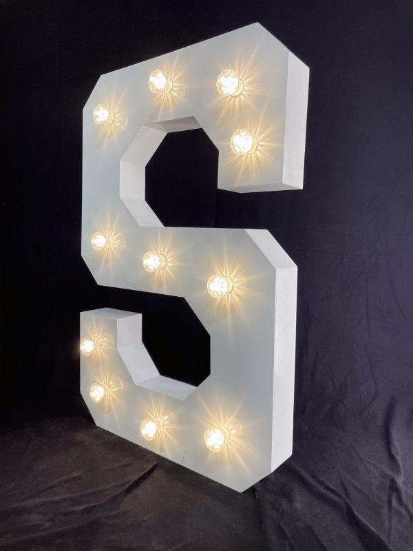 LED Light Up Letter S