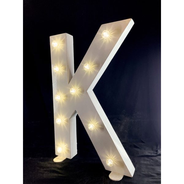 LED Light Up Letter K