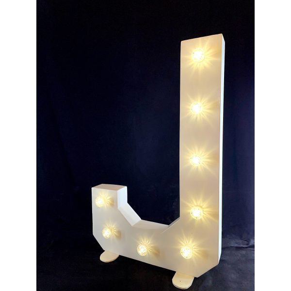 LED Light Up Letter J