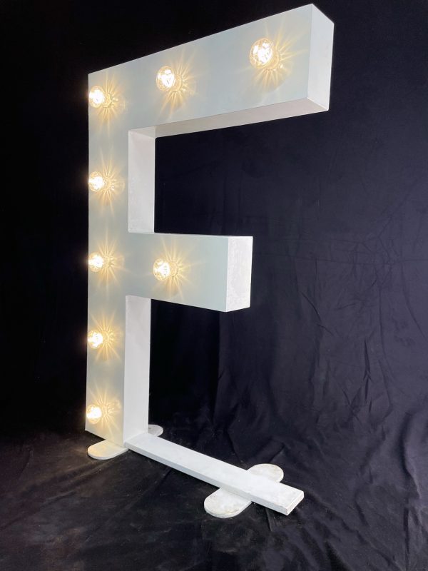 LED Light Up Letter F