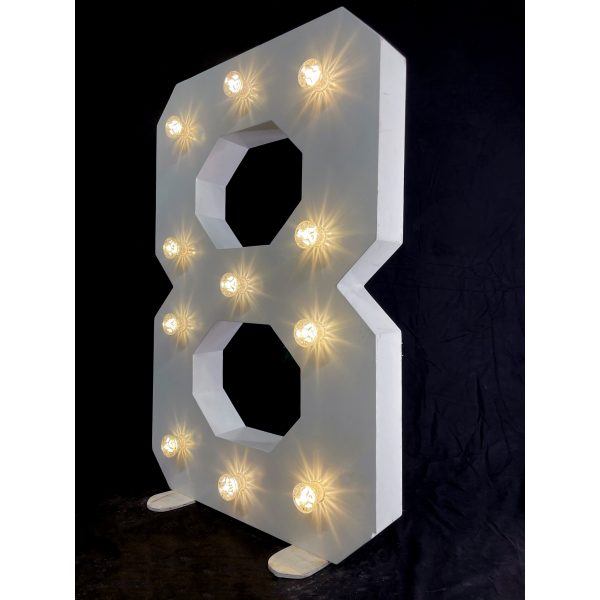 LED Light Up Number 8