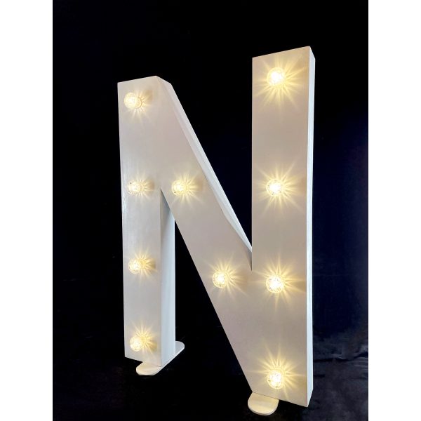 LED Light Up Letter N