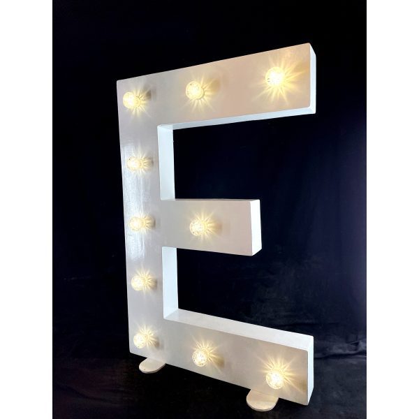 LED Light Up Letter E