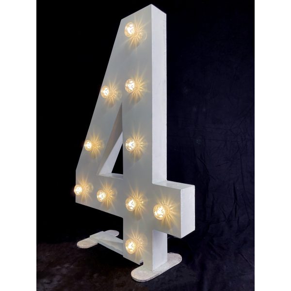LED Light Up Number 4