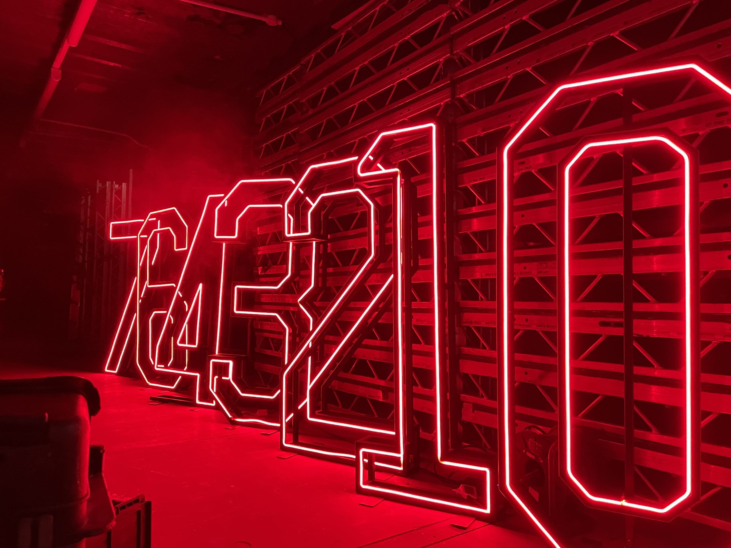 Light up Neon Number 0