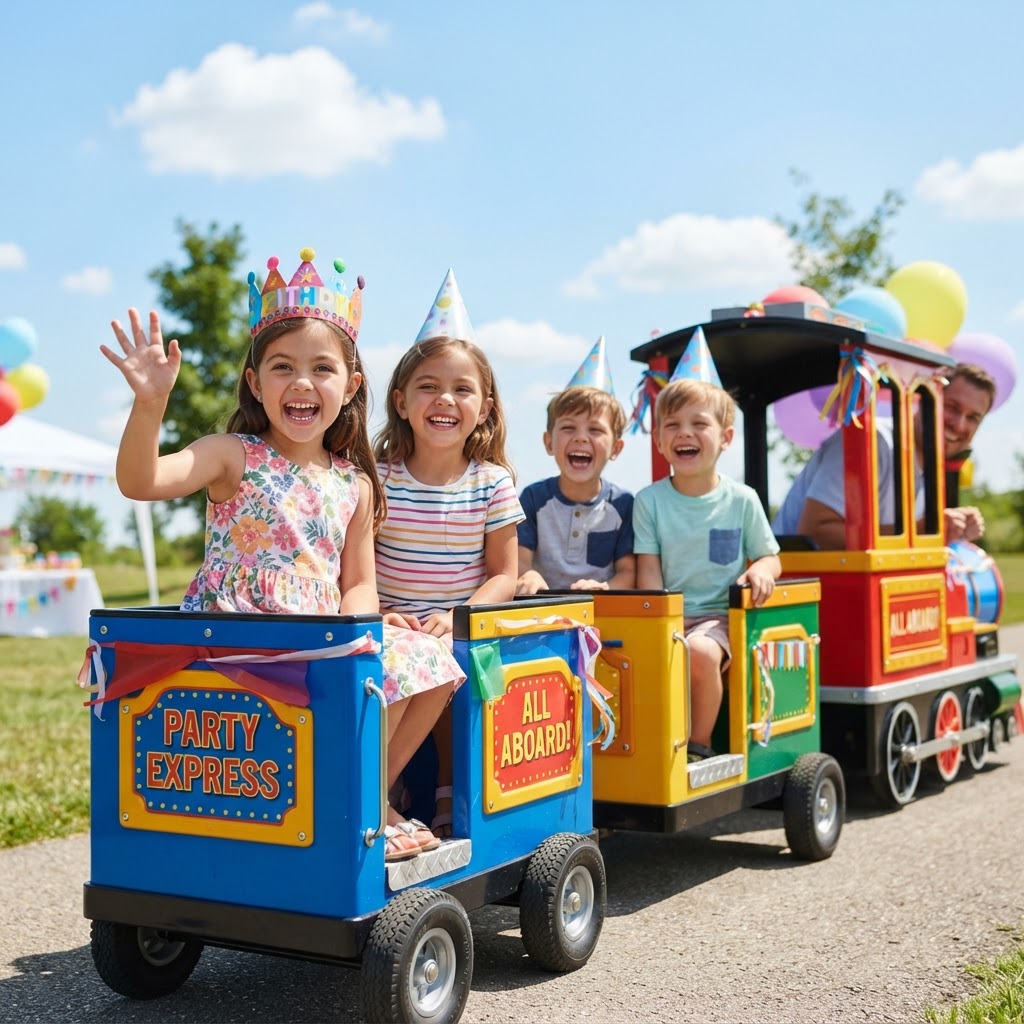 Trackless Trains for kids parties and events