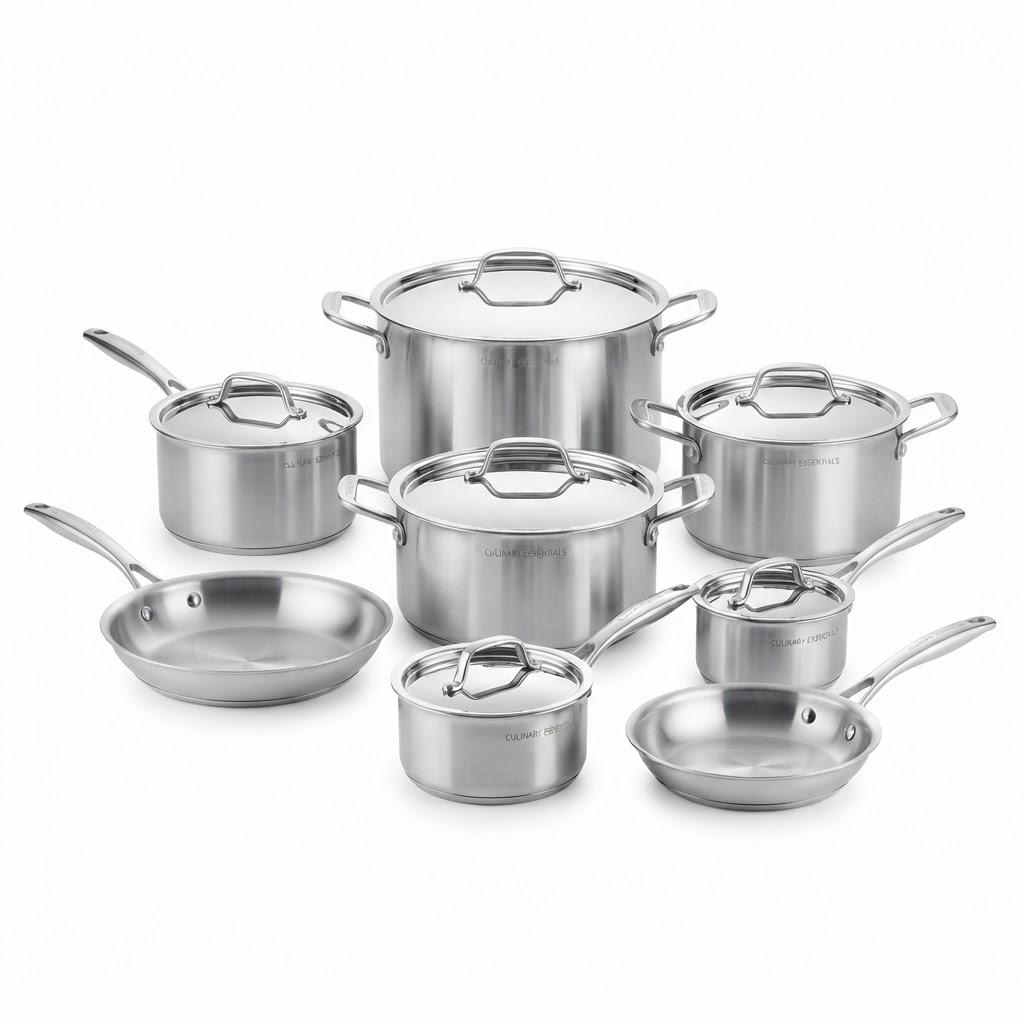 Set de Casseroles Inox 7 pièces