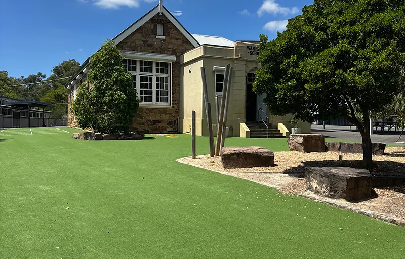 Warrandyte Primary School building on a sunny day