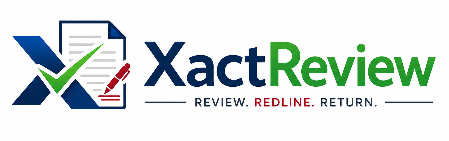XactReview — Review. Redline. Return.