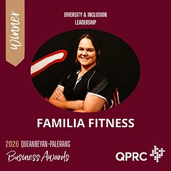 Queanbeyan-Palerang Business Awards — Winner Diversity, Inclusion & Leadership 2026