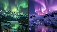 Understanding the Symmetry of Aurora Borealis and Aurora Australis