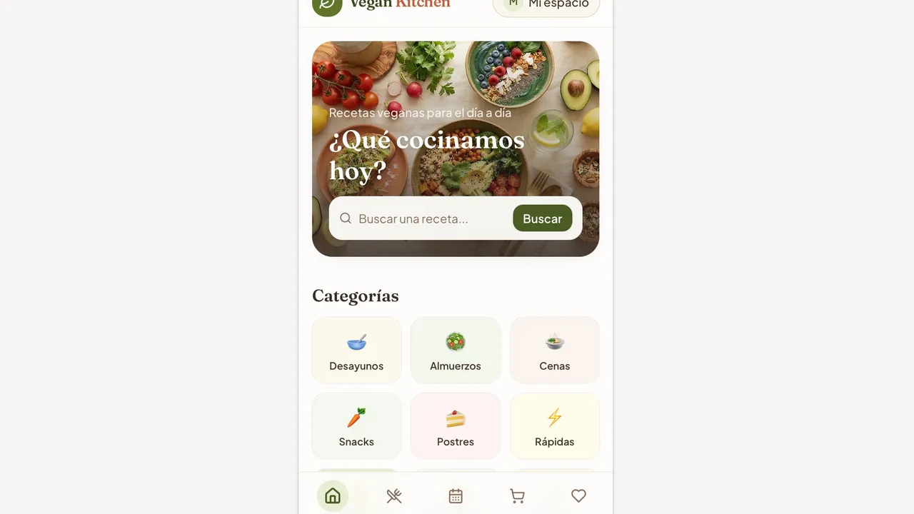 Vegan Kitchen template preview