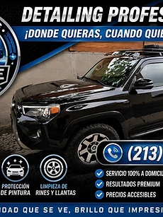 Black Toyota 4Runner freshly detailed by 213 Luis Mobile Detailing