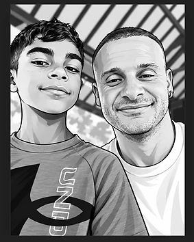 Founder and son portrait