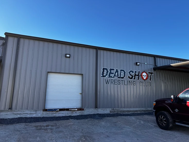 Dead Shot Wrestling Club building exterior in Edinburg, TX