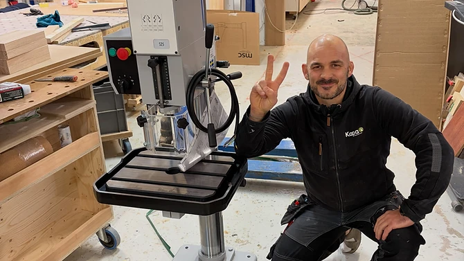 Kalle på Kapa produktion Budade hem en helt ny Strand S25 Pelarborr på Sernbr…