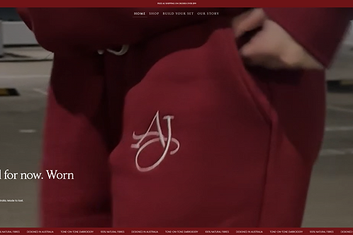 AJURA website homepage preview