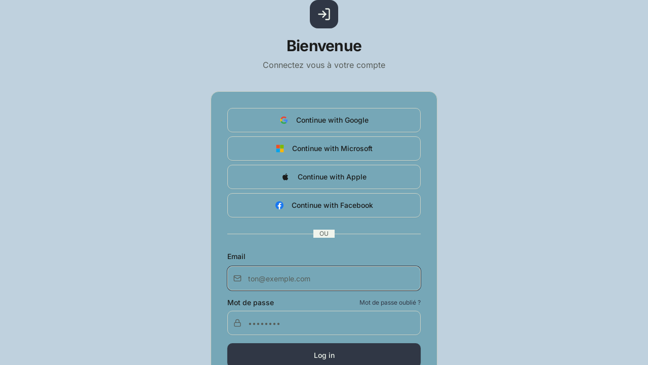 One page site template preview