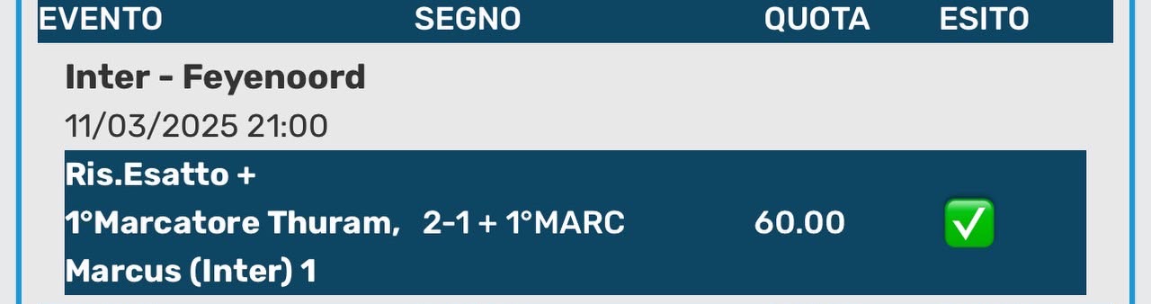 Inter - Feyenoord