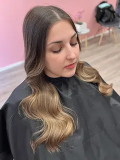 Ombré balayage hosszú haj