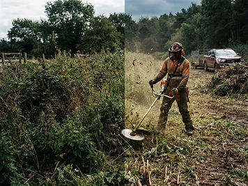 Débroussaillage d'un terrain à Dole avec remise en état de la parcelle