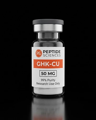 Peptide Sciences GHK-Cu — Copper peptide (glycyl-L-histidyl-L-lysine copper complex) research peptide by Peptide Hub Biotech World Wide