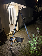 OLEX Drainage specialist tripod and winch equipment over a manhole