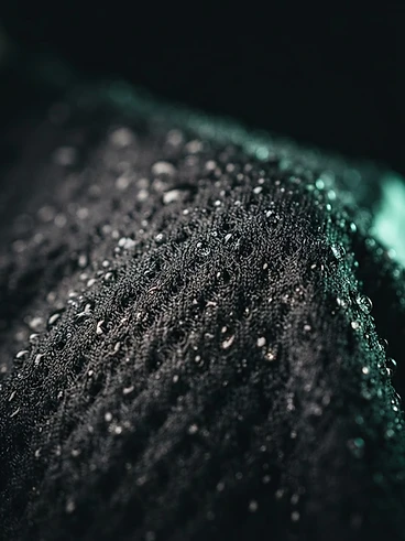 Macro texture of a football jersey weave