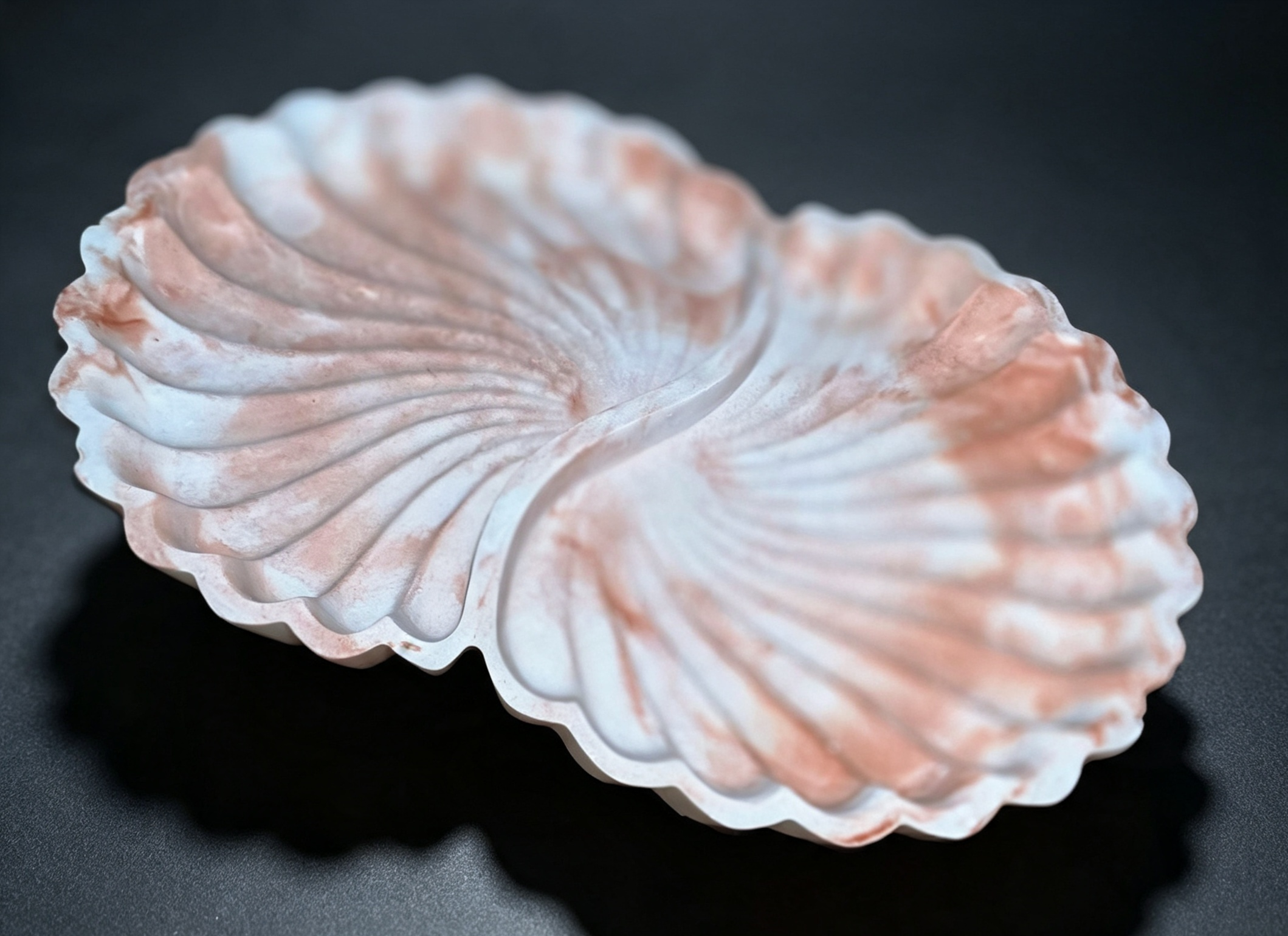 Marbled Terracotta Dual Tray
