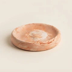 Marbled Round Dish
