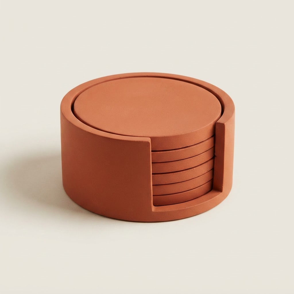 Terracotta Coaster Set